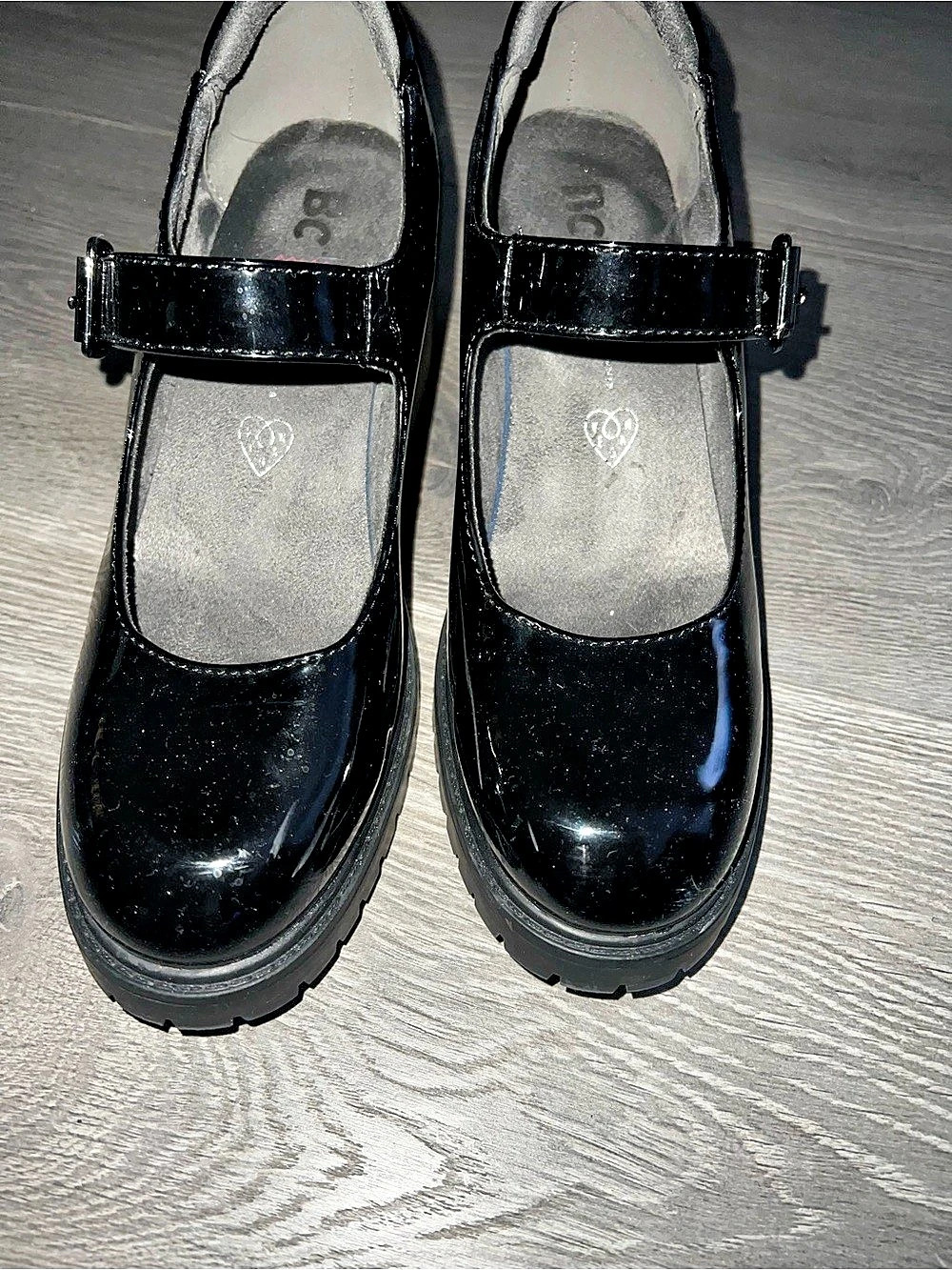 BCBGirls BCBG girls Mary Jane Platform Pump Black patent leather